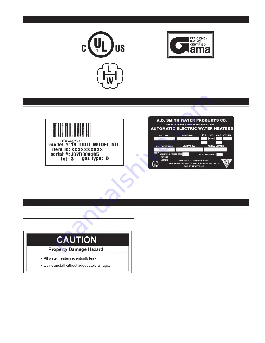 A.O. Smith Dura-Power DSE-5 Скачать руководство пользователя страница 7