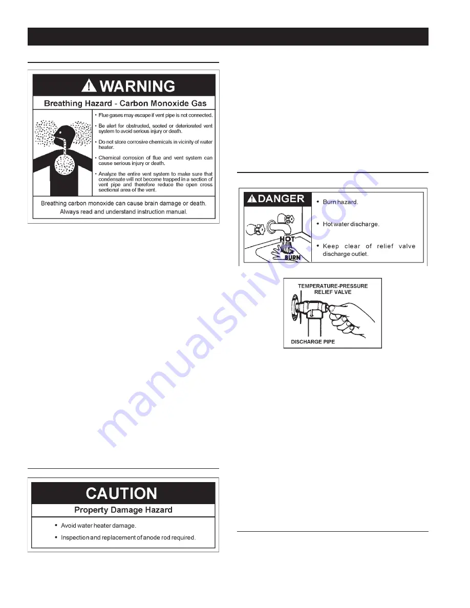 A.O. Smith Vertex 100 Power Vent DV Series 120 Instruction Manual Download Page 46