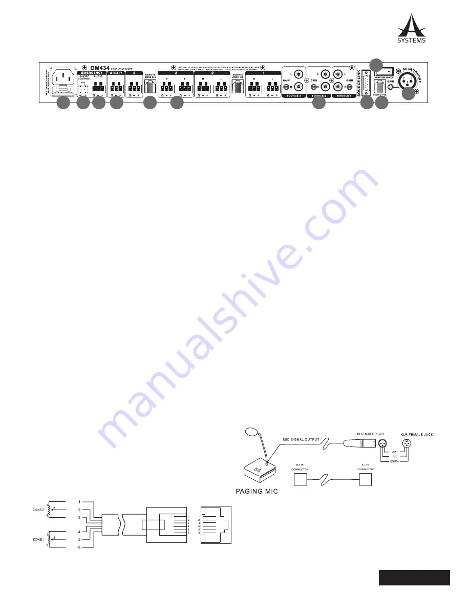 A SYSTEMS DM434 User Manual Download Page 11