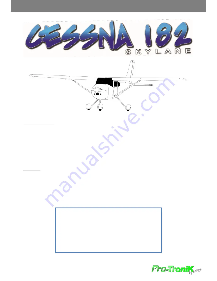 a2pro CESSNA 182 Skylane User Manual Download Page 1