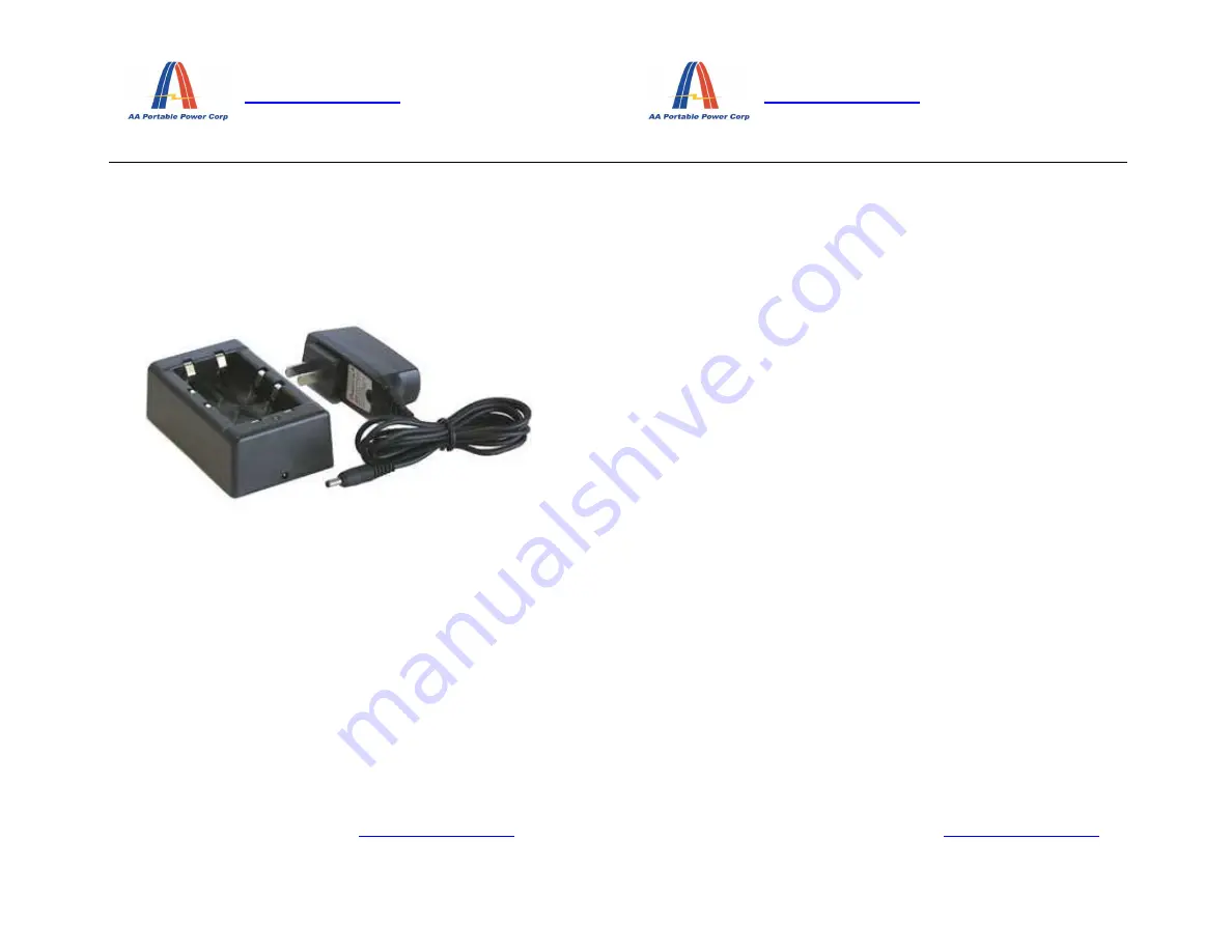 AA Portable Power Corp CH-L004 User Manual Download Page 1