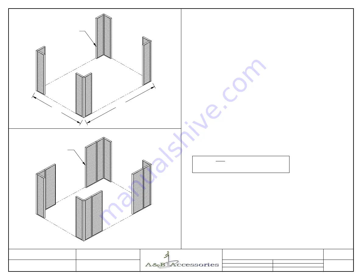 A&B Accessories BASIC 10' x 14' GAZEBO Quick Reference Download Page 4