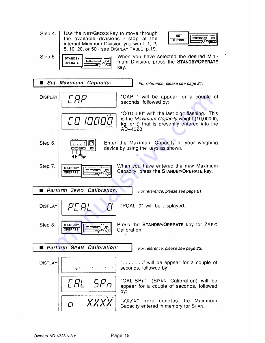 A&D AD-4323 Instruction Manual Download Page 19