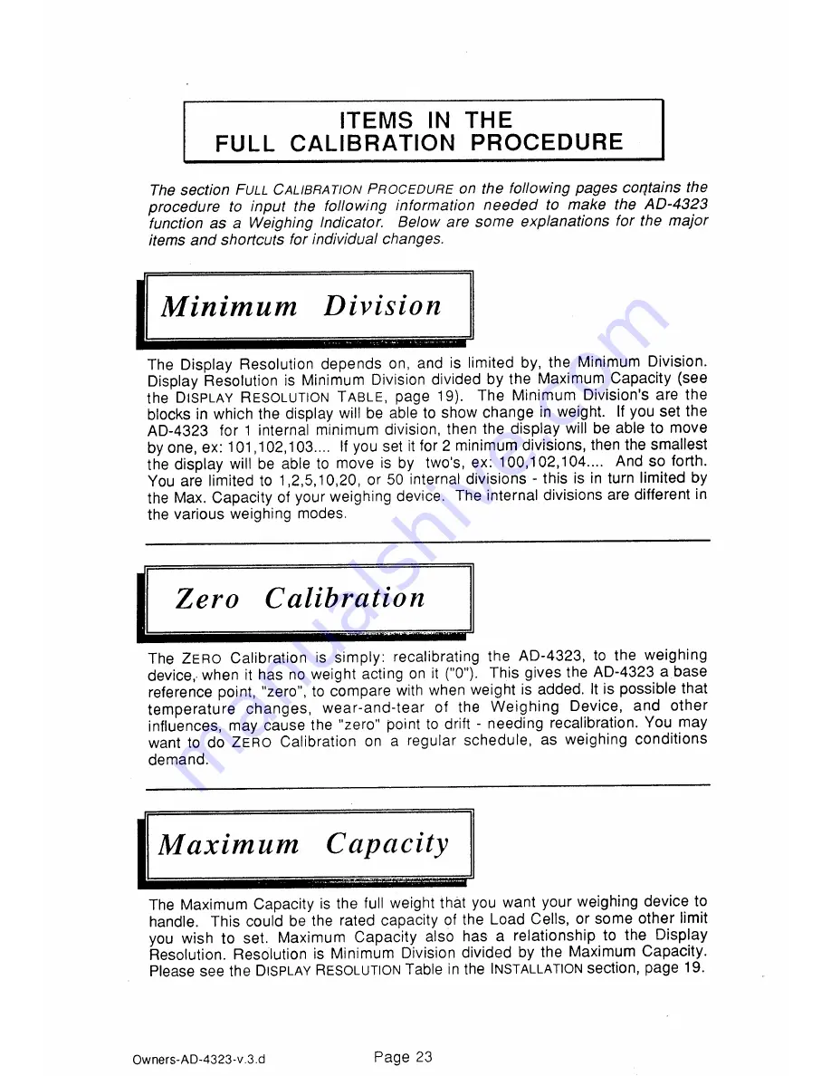 A&D AD-4323 Instruction Manual Download Page 23