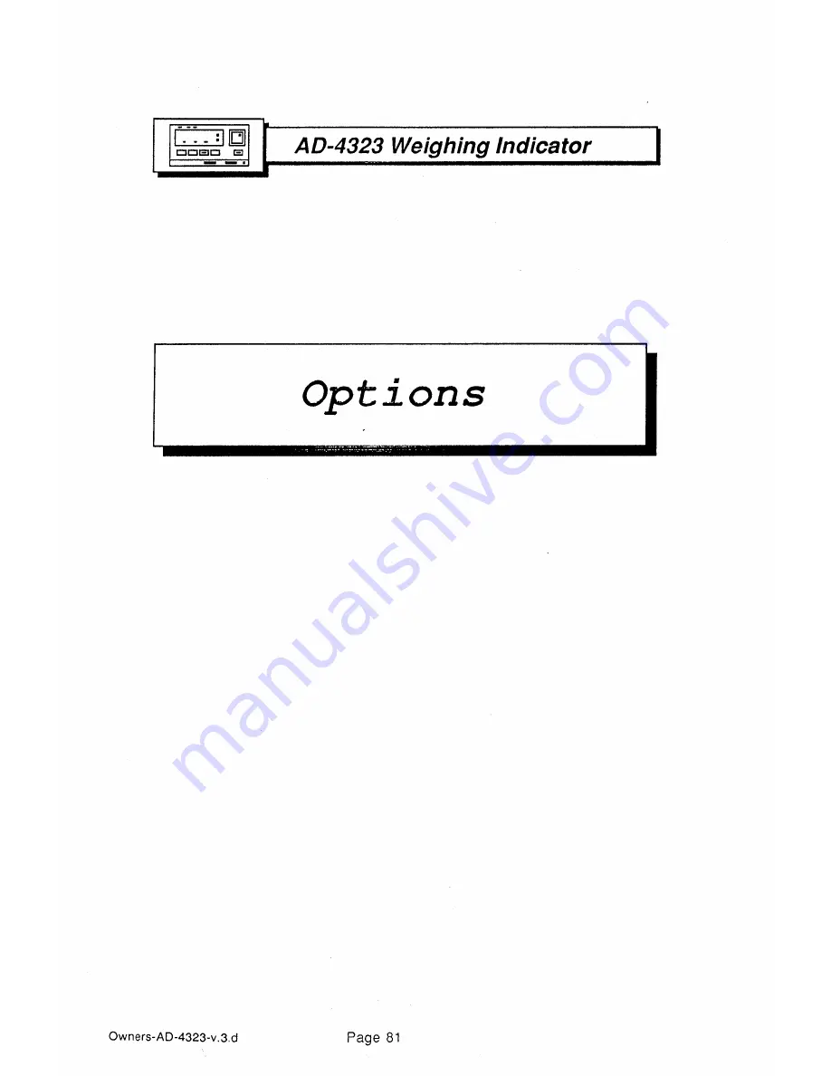 A&D AD-4323 Instruction Manual Download Page 81