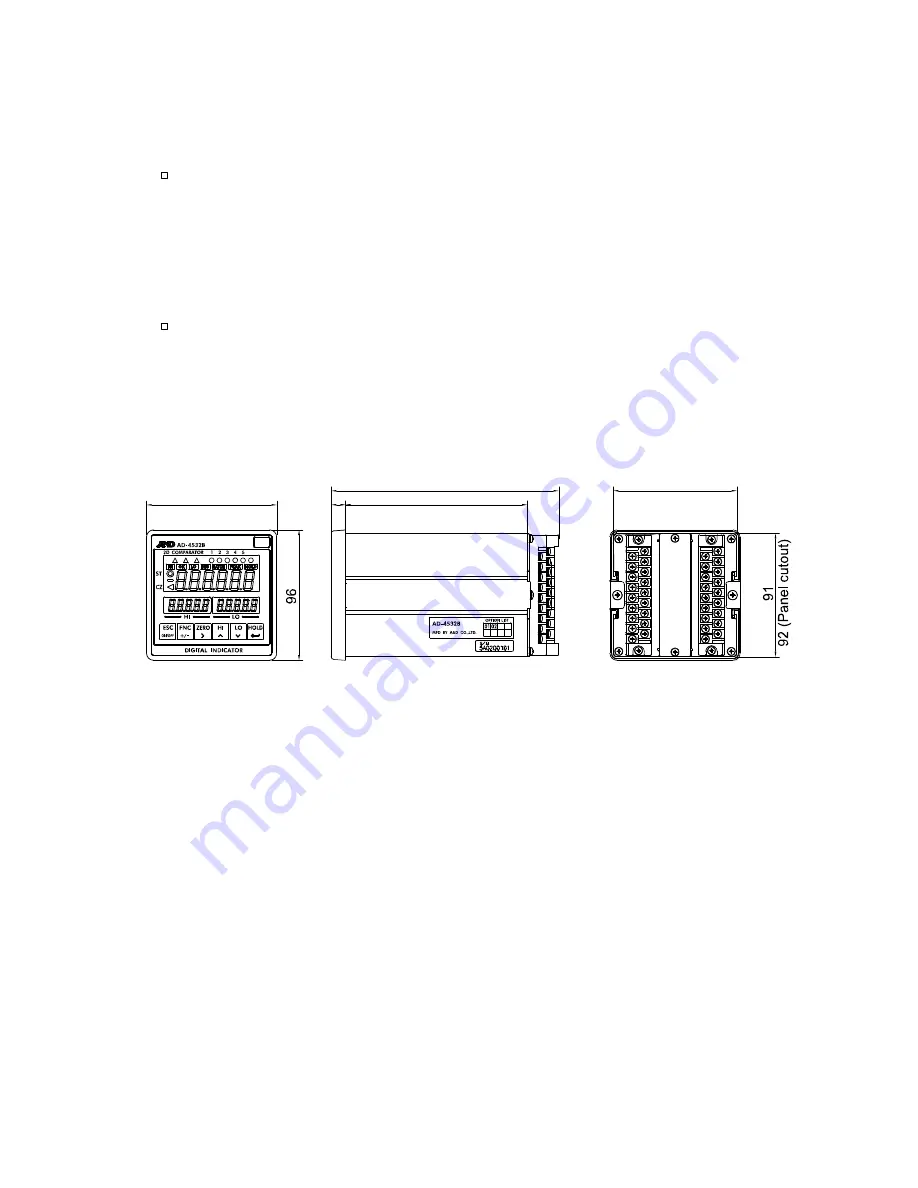 A&D AD-4532B Instruction Manual Download Page 9