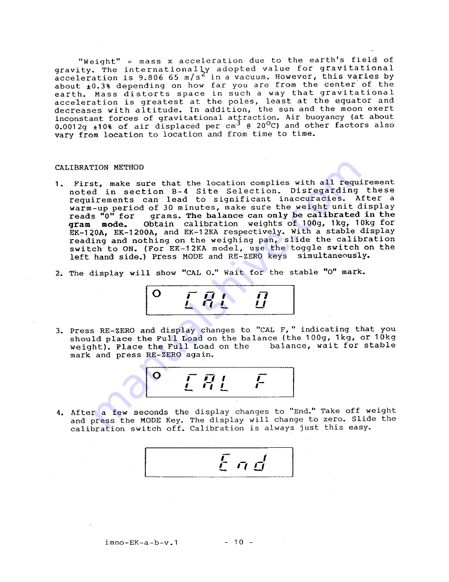 A&D EK-120A Instruction Manual Download Page 12