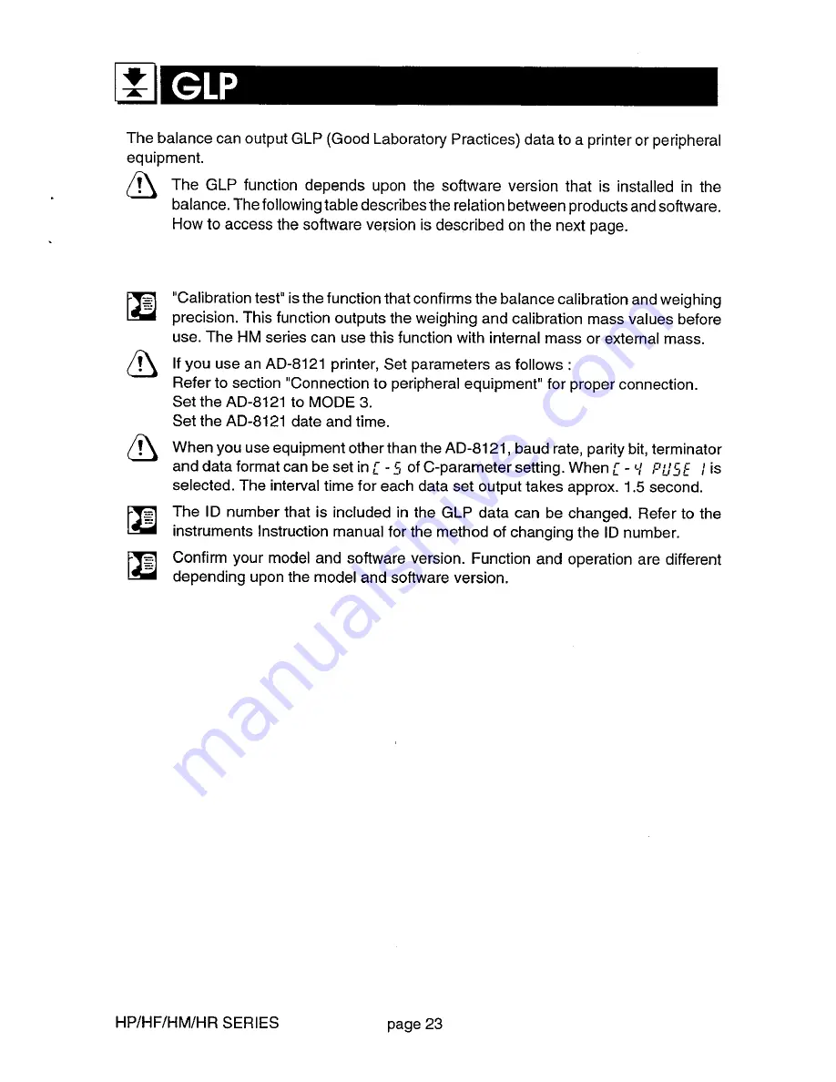 A&D HF series Instruction Manual Download Page 25