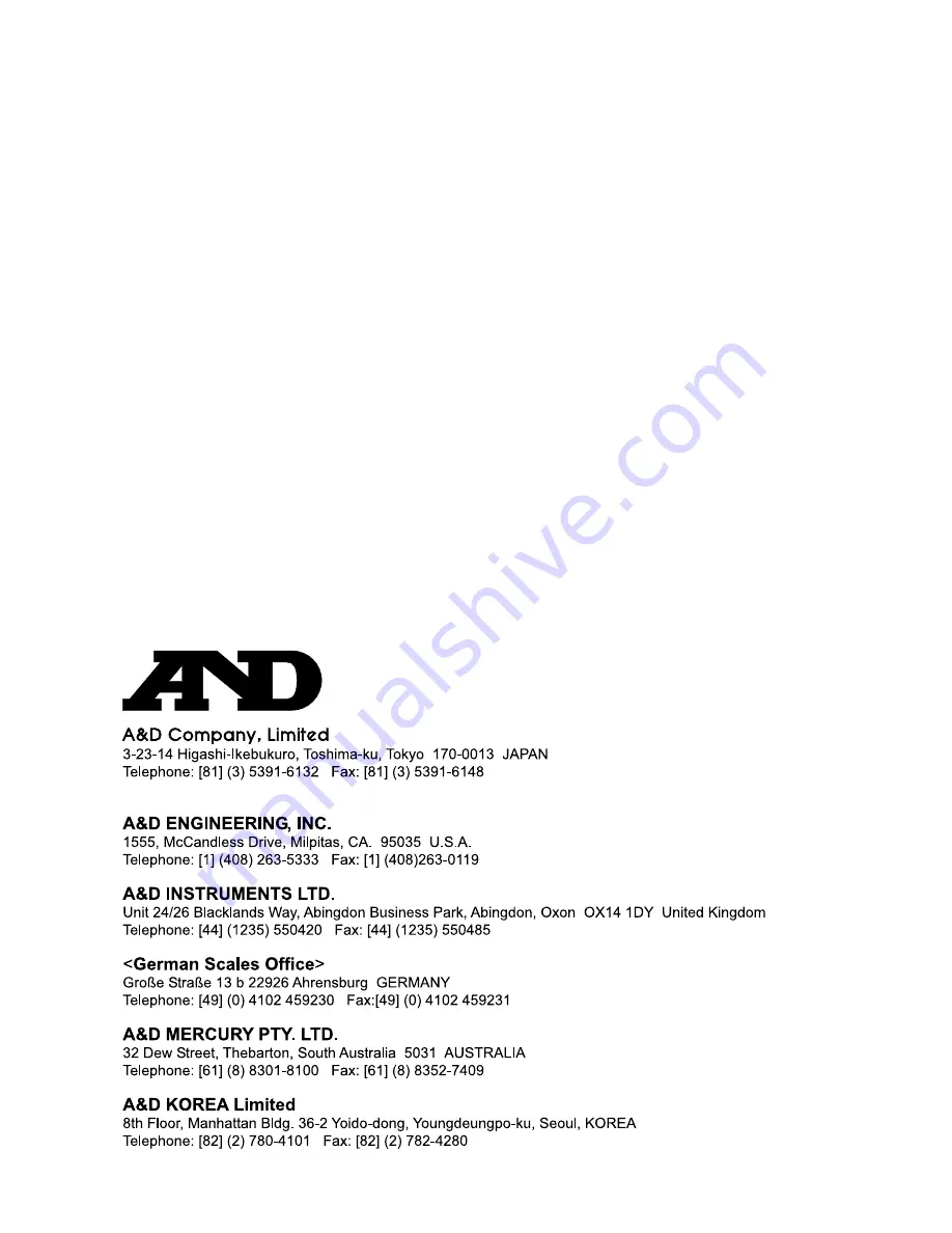 A&D Weighing Indicator AD-4405 Скачать руководство пользователя страница 80