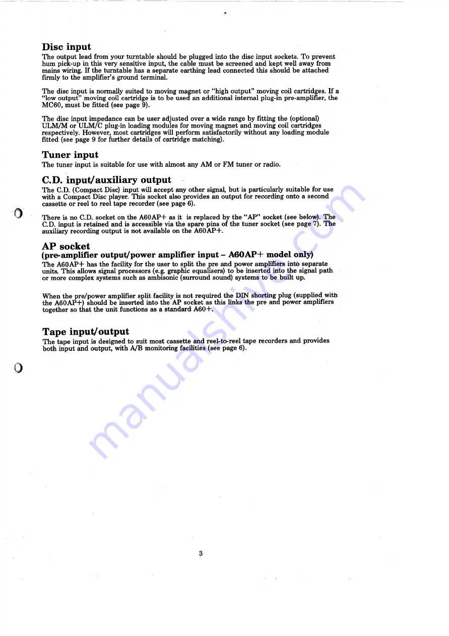 A&R A60 Owner'S Handbook Manual Download Page 5