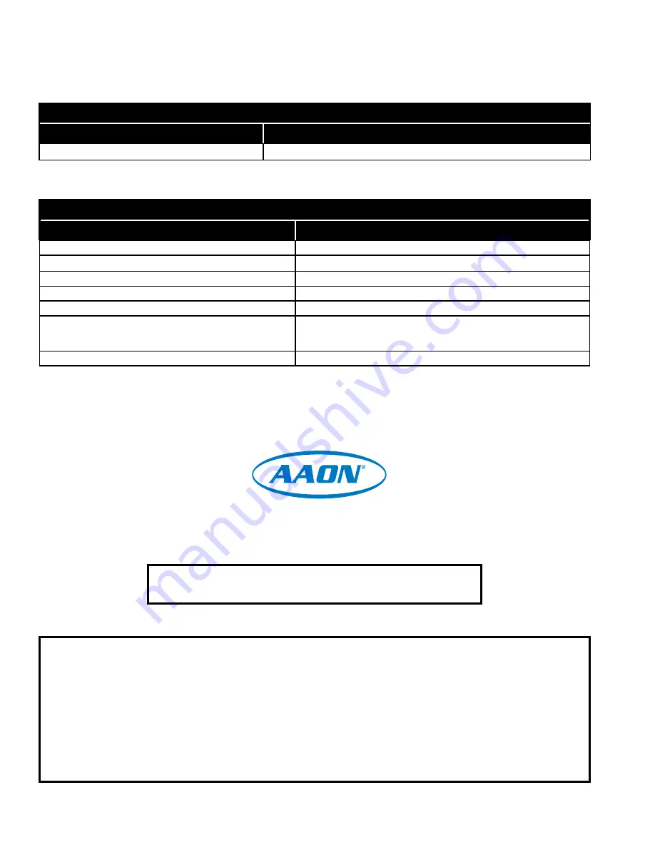 AAON RSMD2R Technical Manual Download Page 2