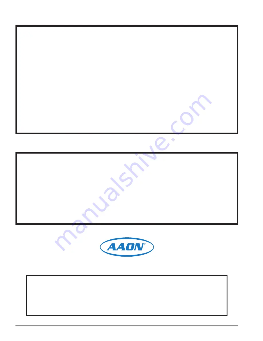 AAON SS1068 Quick Start Manual Download Page 2