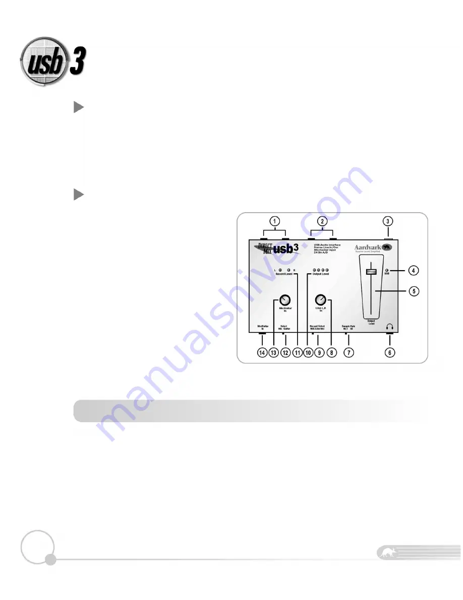 Aardvark Direct Mix usb3 Owner'S Manual Download Page 11