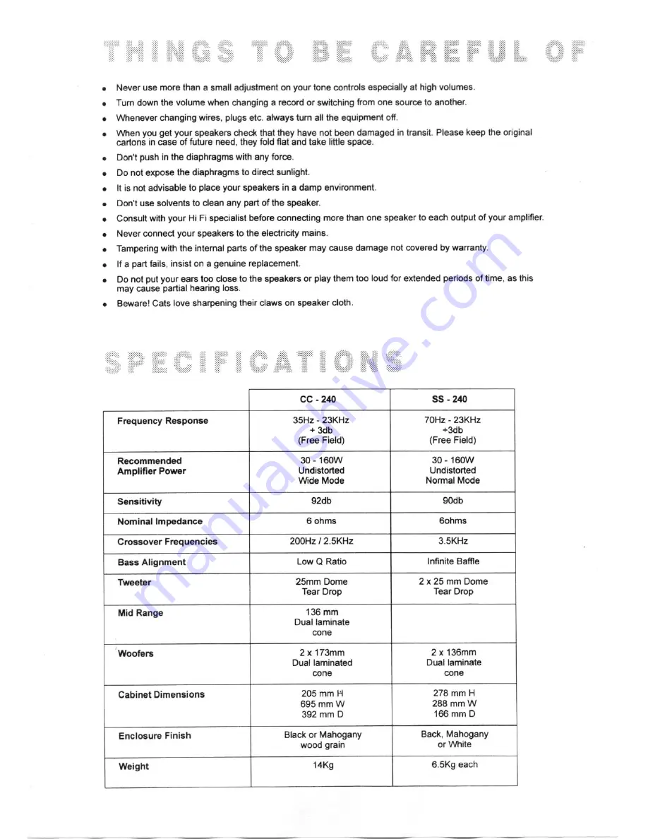 Aaron CC-240 Instructions Manual Download Page 6