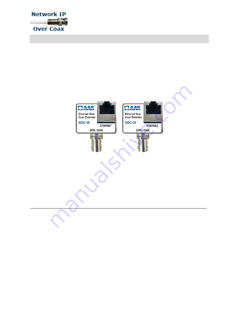 AAS EoC-10P User Manual Download Page 1