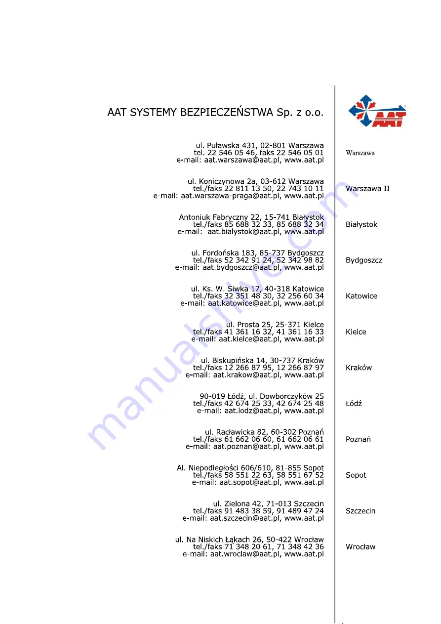 AAT KaDe KDH-KZ2000-IP-U Installation Manual Download Page 32