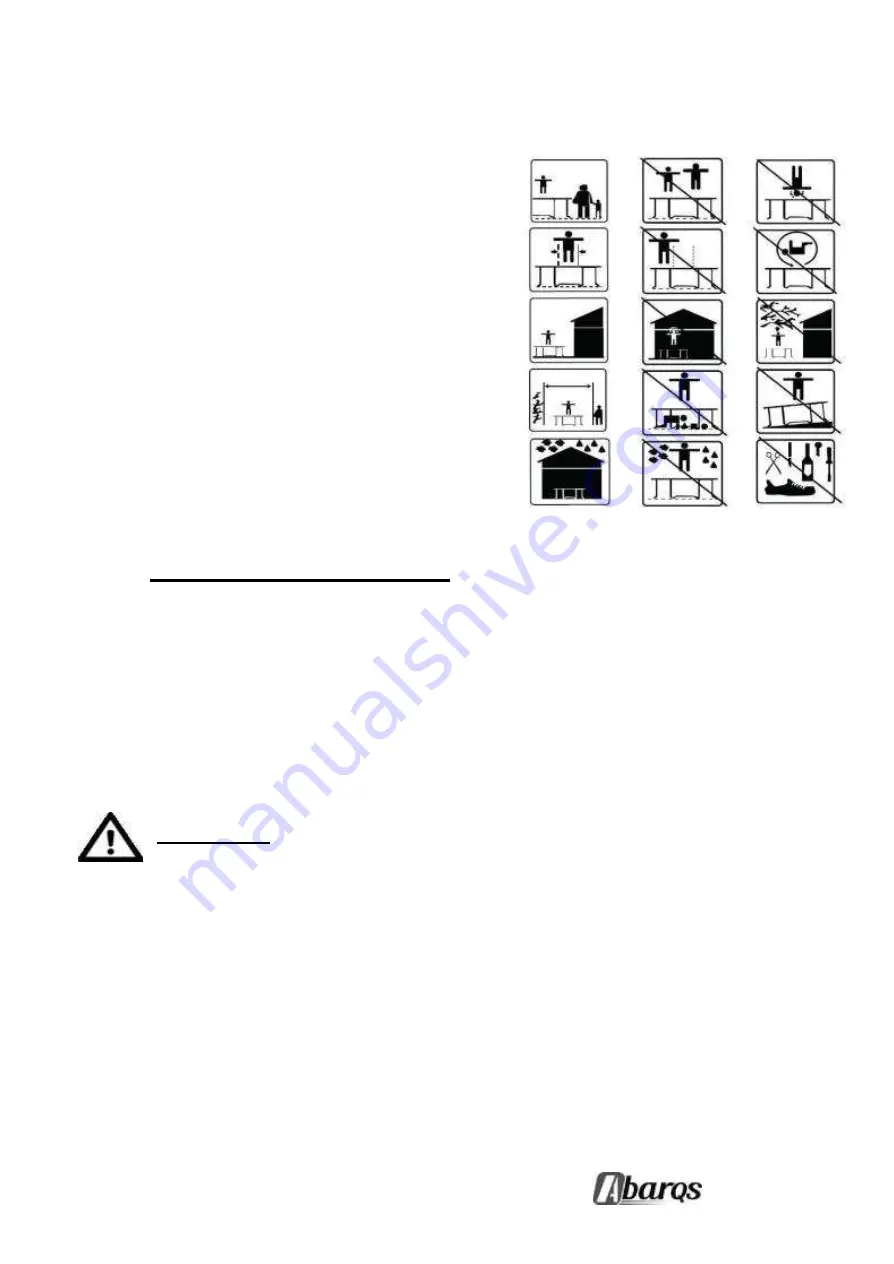 Abarqs TRAMPOLINE 8ft Instructions Manual Download Page 3