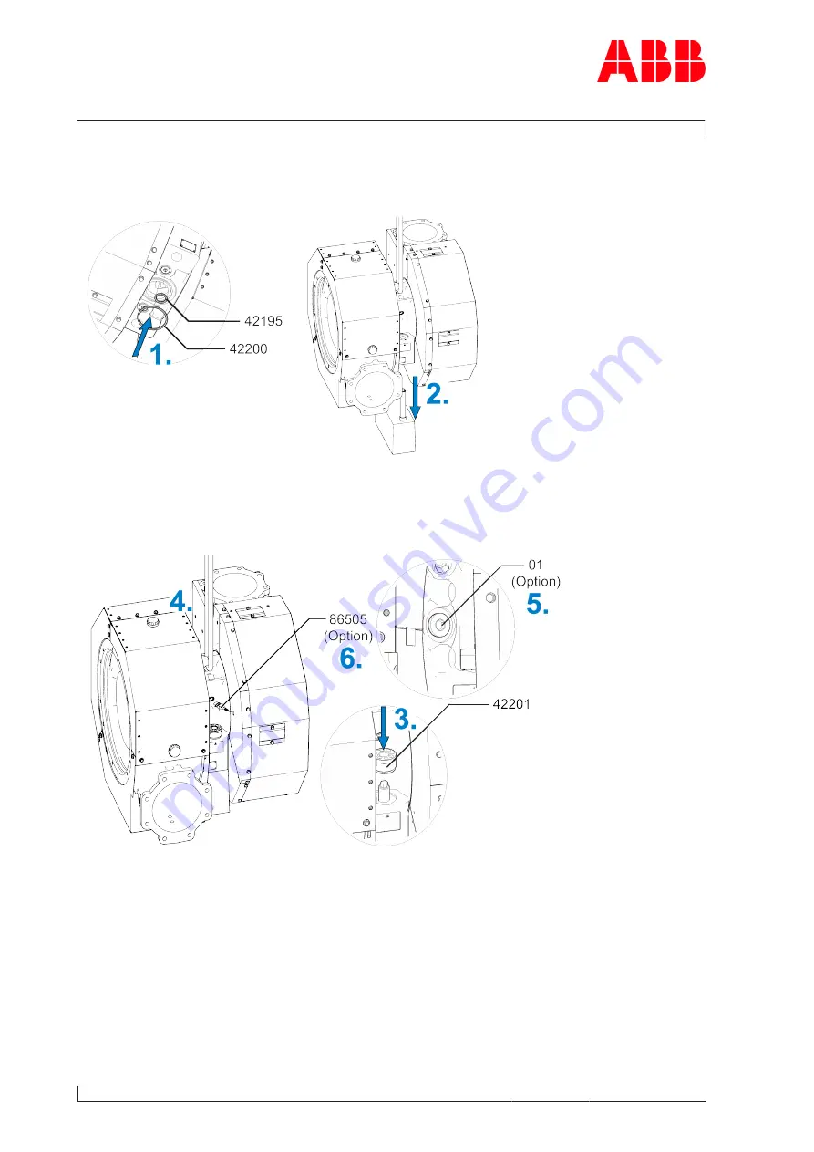 ABB A150-M Operation Manual Download Page 130