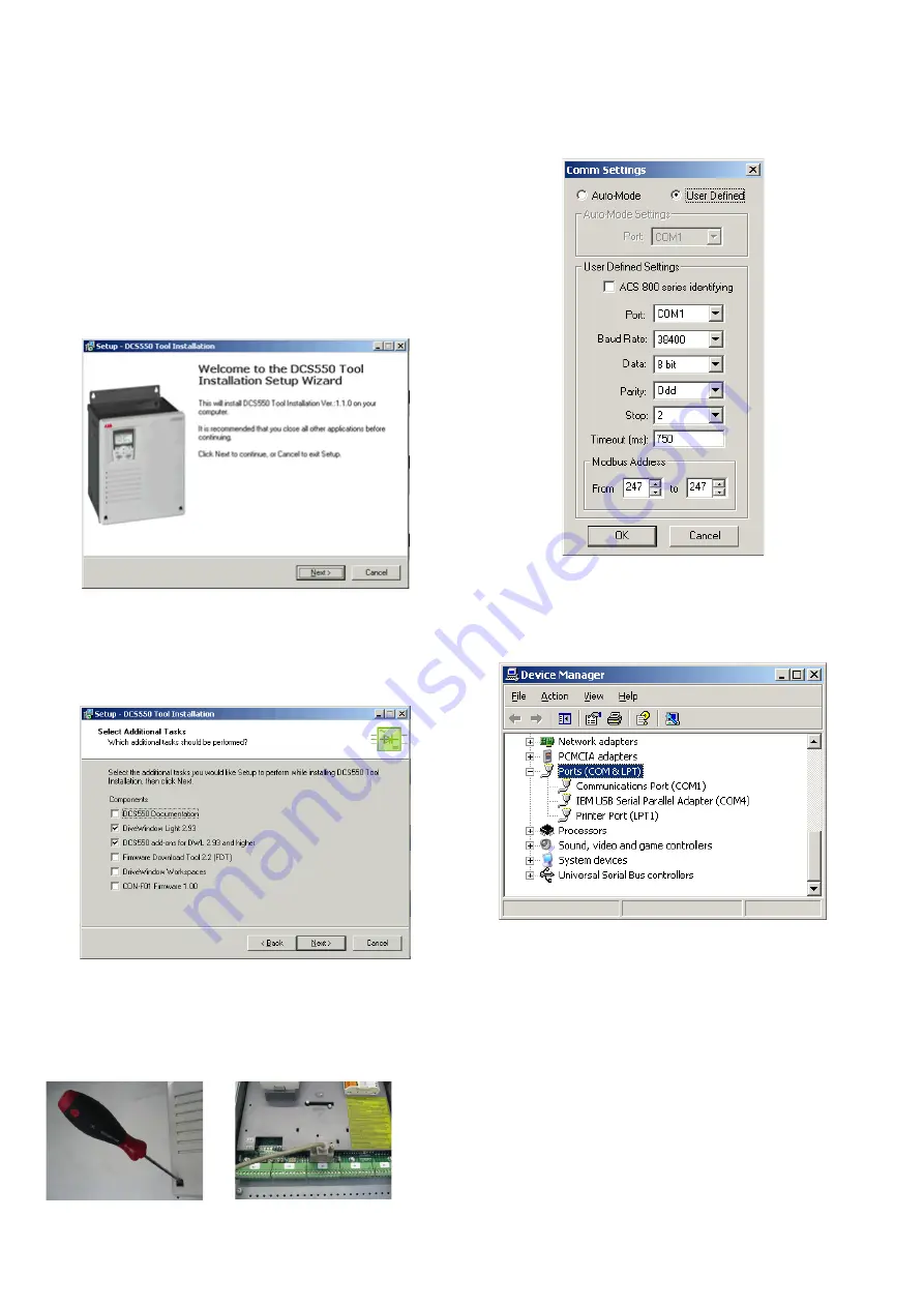 ABB DCS550-S01 Quick Manual Download Page 18