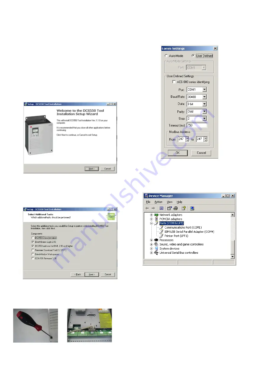 ABB DCS550-S01 Quick Manual Download Page 60