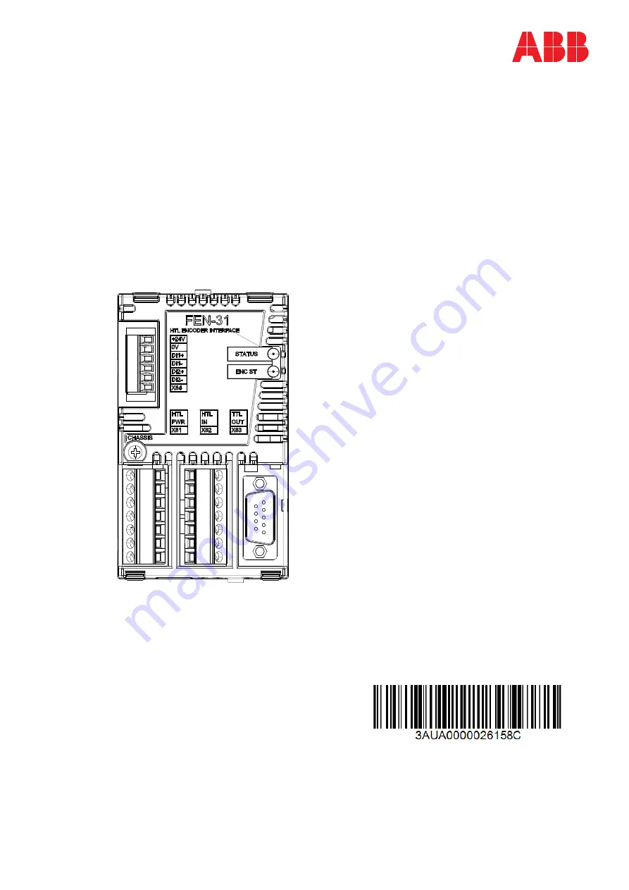 ABB FEN-31 Quick Manual Download Page 1