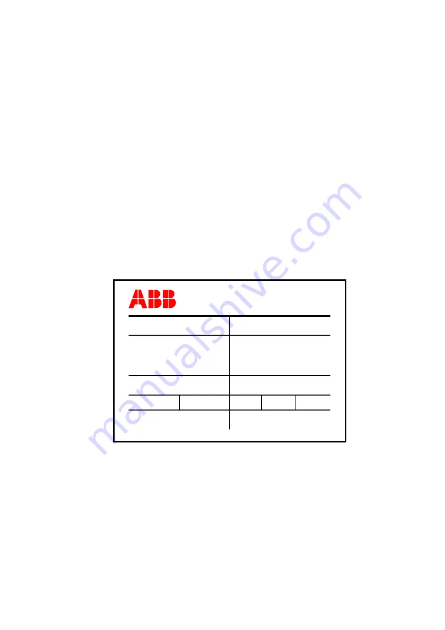 ABB HT548297 Operation Manual Download Page 1