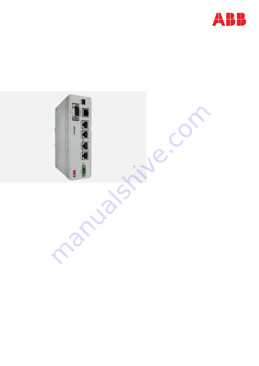 ABB PDCOM Installation Manual Download Page 1