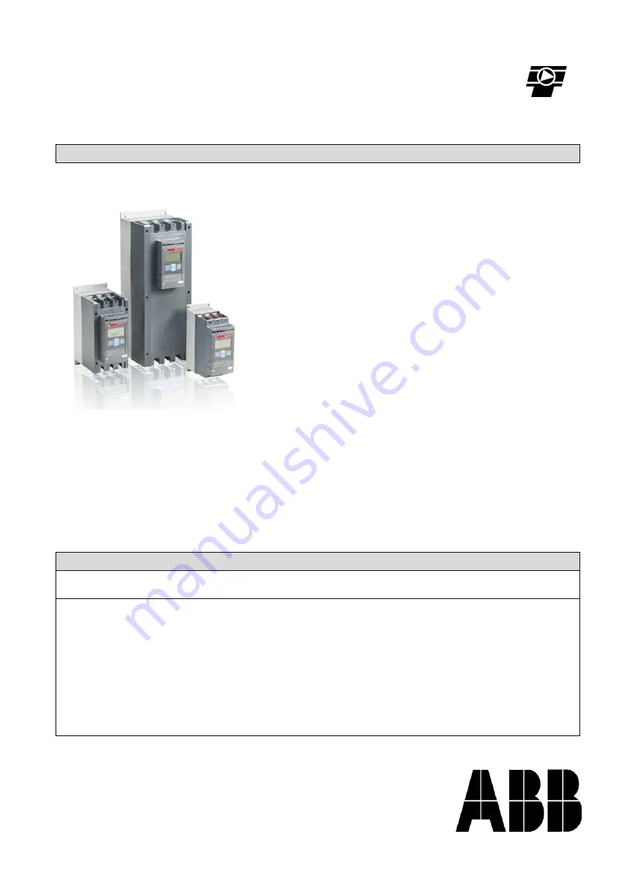 ABB PSE18 Replacing Manual Download Page 1