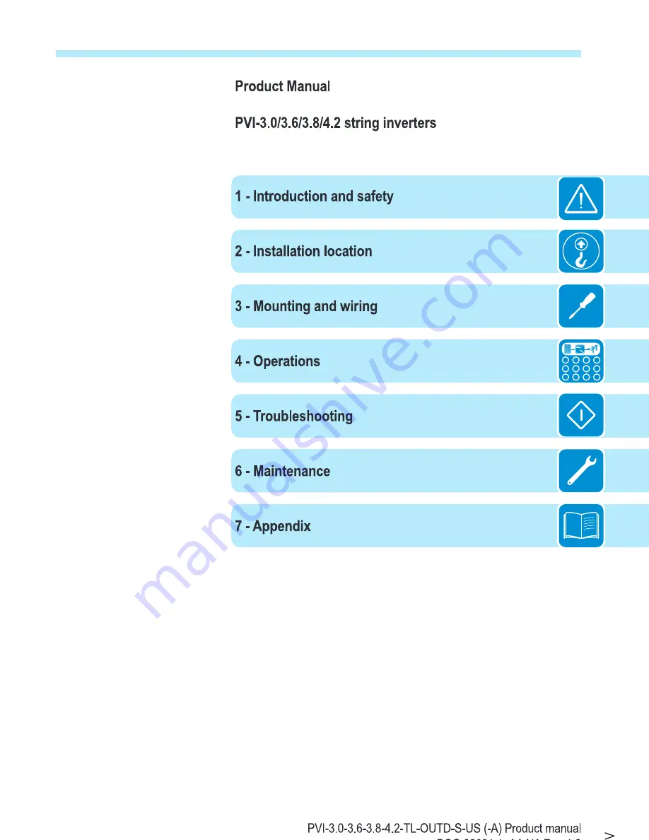 ABB PVI-3.0-OUTD-S-US-A Скачать руководство пользователя страница 4