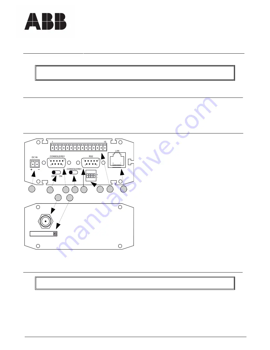 ABB RER601 Quick Start Manual Download Page 1