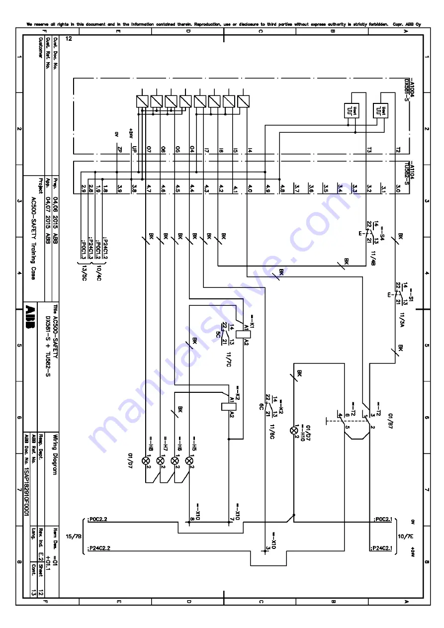 ABB TA514-SAFETY Operation Manual Download Page 25