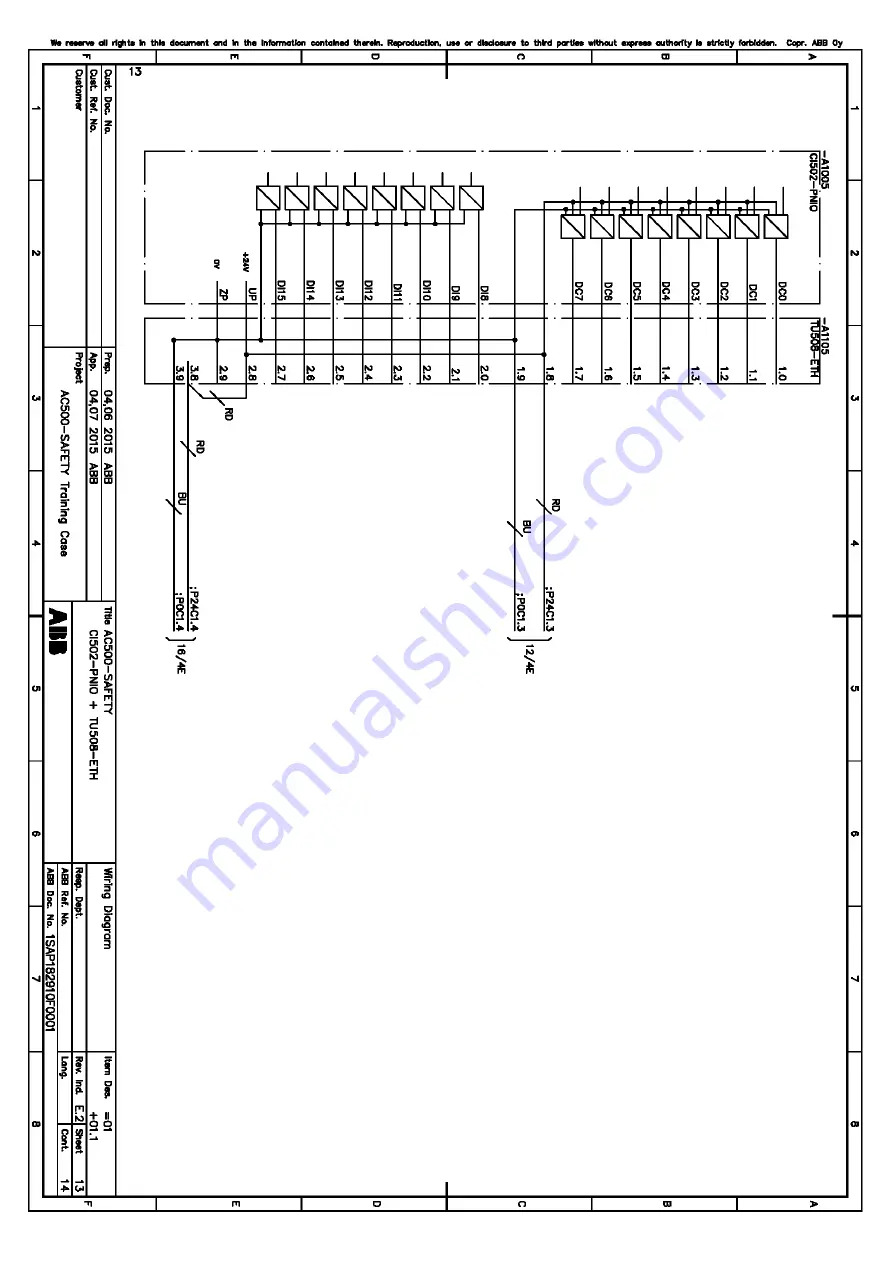 ABB TA514-SAFETY Operation Manual Download Page 26