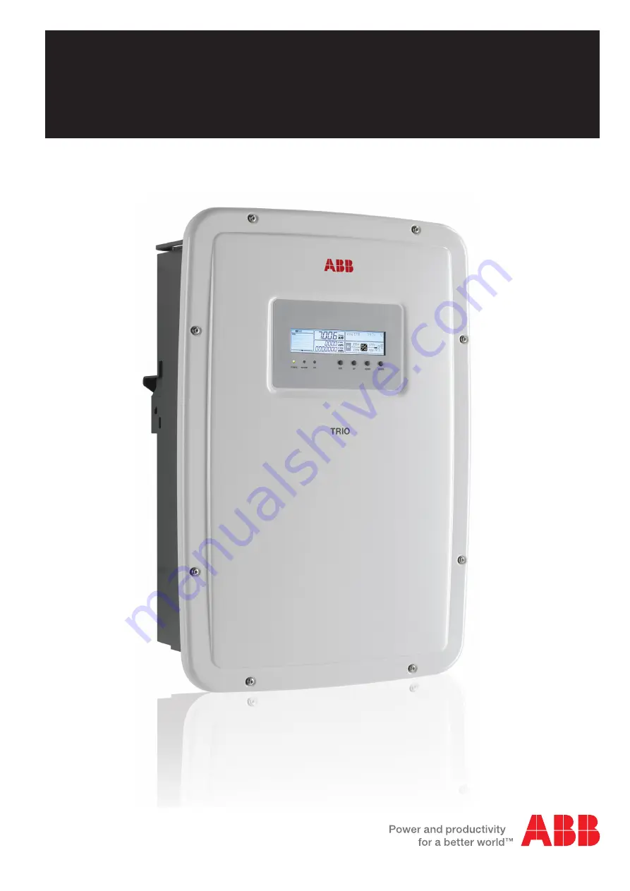 ABB TRIO-5.8-TL-OUTD-S Скачать руководство пользователя страница 1