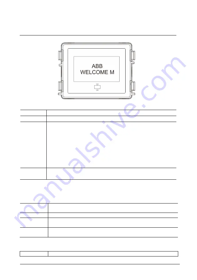 ABB Welcome M M25102 C Series Скачать руководство пользователя страница 225