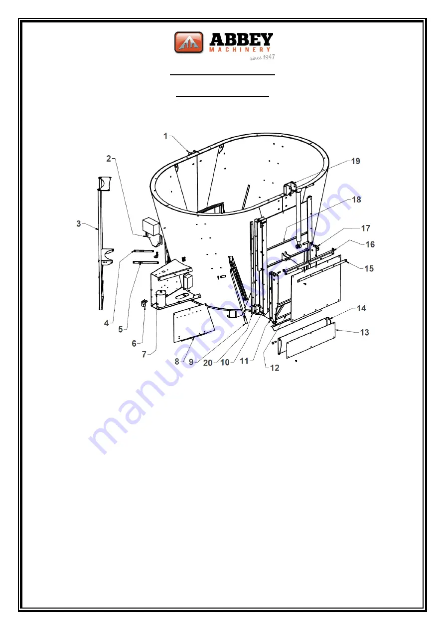 Abbey Machinery VF1500T Maintenance, Operating Instructions And Spare Parts Lists Download Page 27