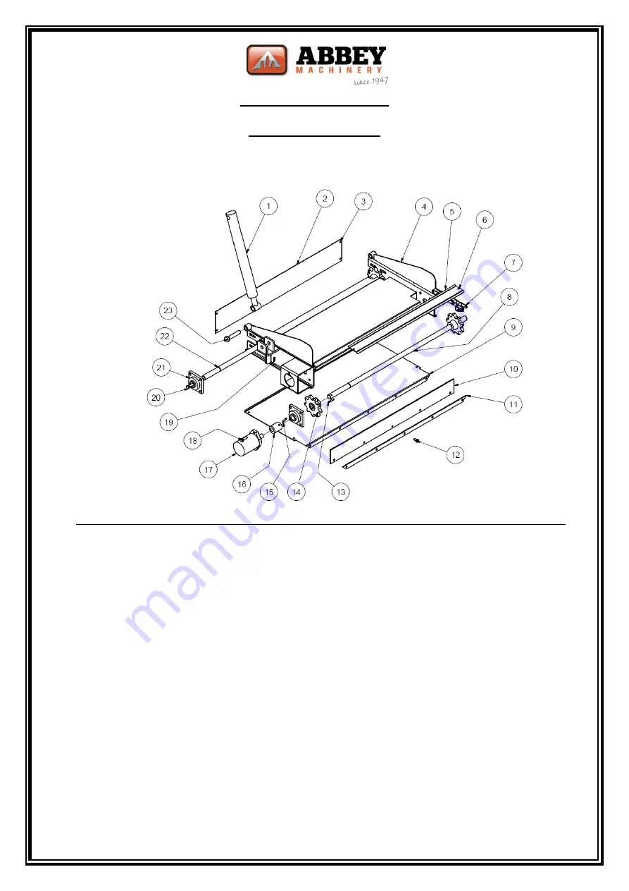 Abbey Machinery VF1500T Maintenance, Operating Instructions And Spare Parts Lists Download Page 37