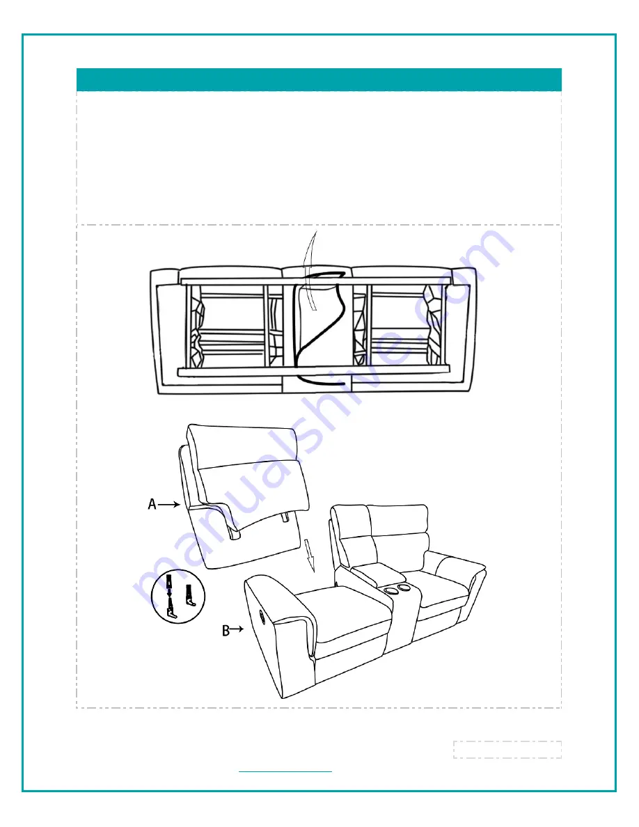 Abbyson Lawrence 12259 Assembly Instructions Manual Download Page 4