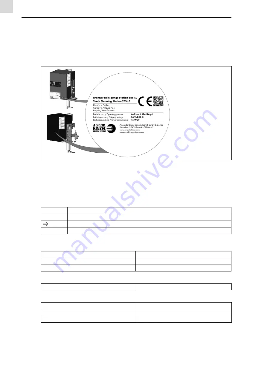 Abicor Binzel BRS-LC Operating Instruction Download Page 38