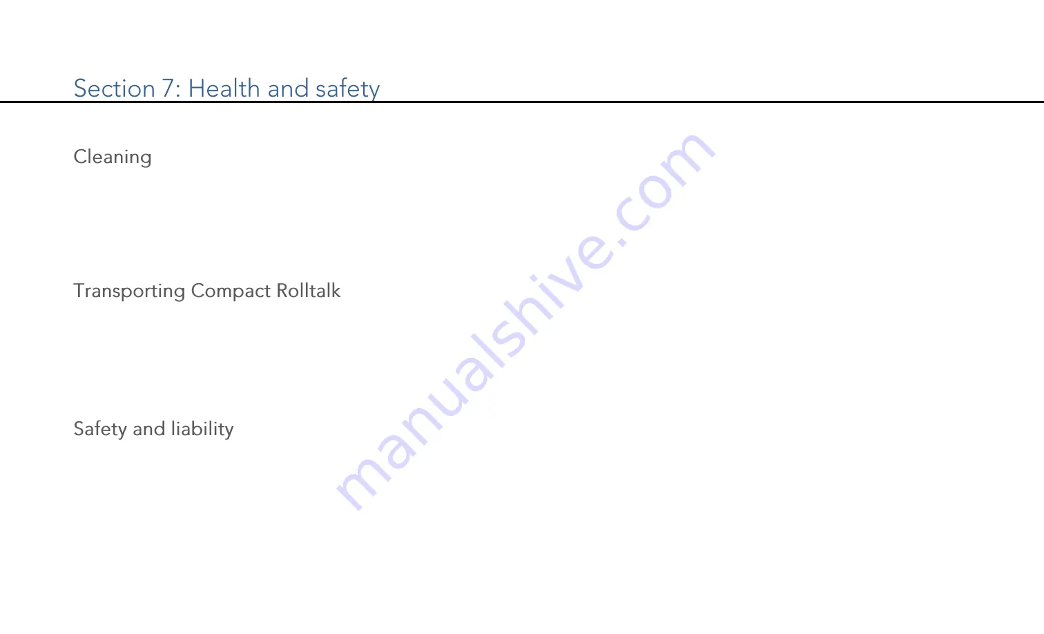 Abilia ROLLtalk NOVA User Manual Download Page 47