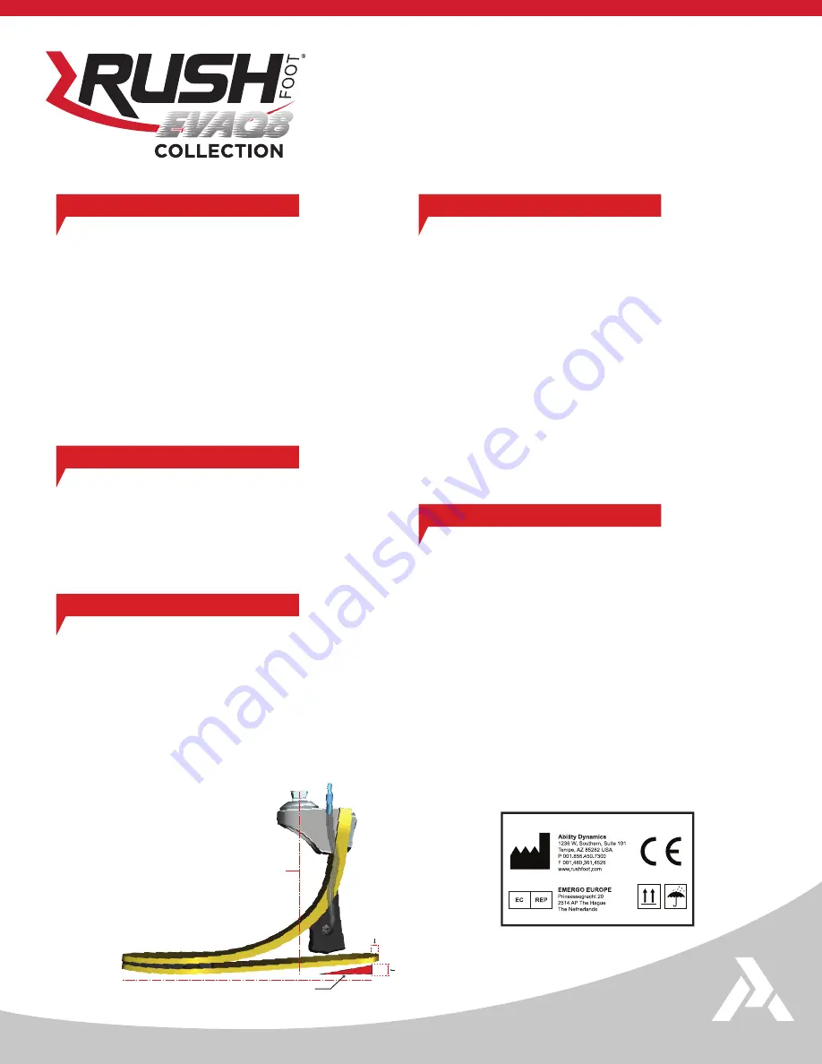 Ability dynamics RUSH FOOT EVAQ8 series Instructions For Use Download Page 1