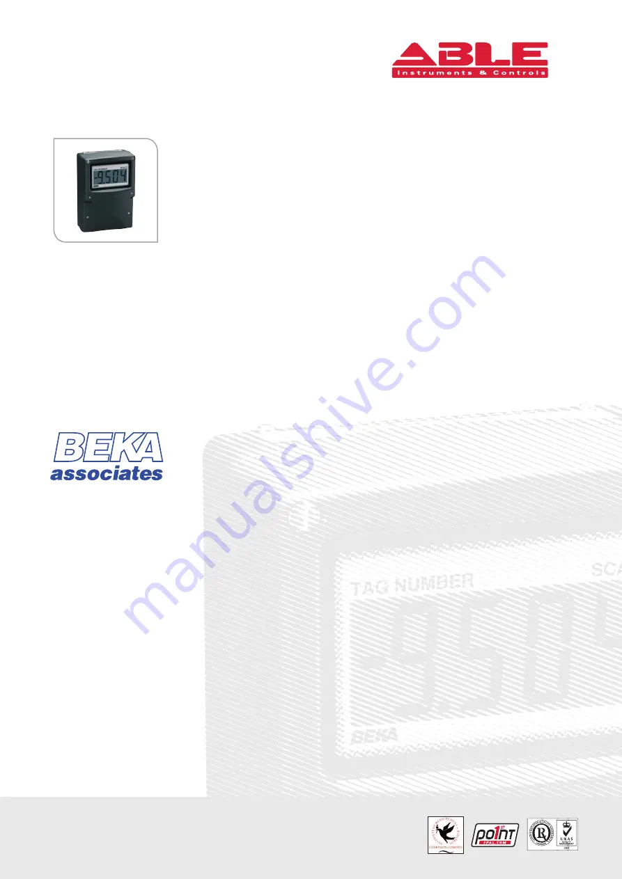 ABLE BEKA BA504E Installation & Maintenance Instructions Manual Download Page 2