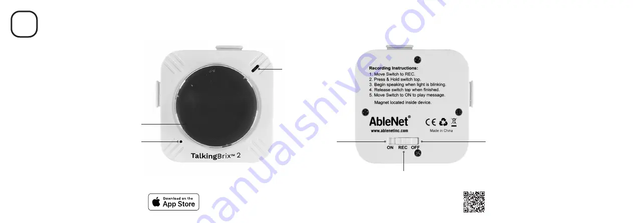 AbleNet TalkingBrix 2 Quick Start Manual Download Page 2