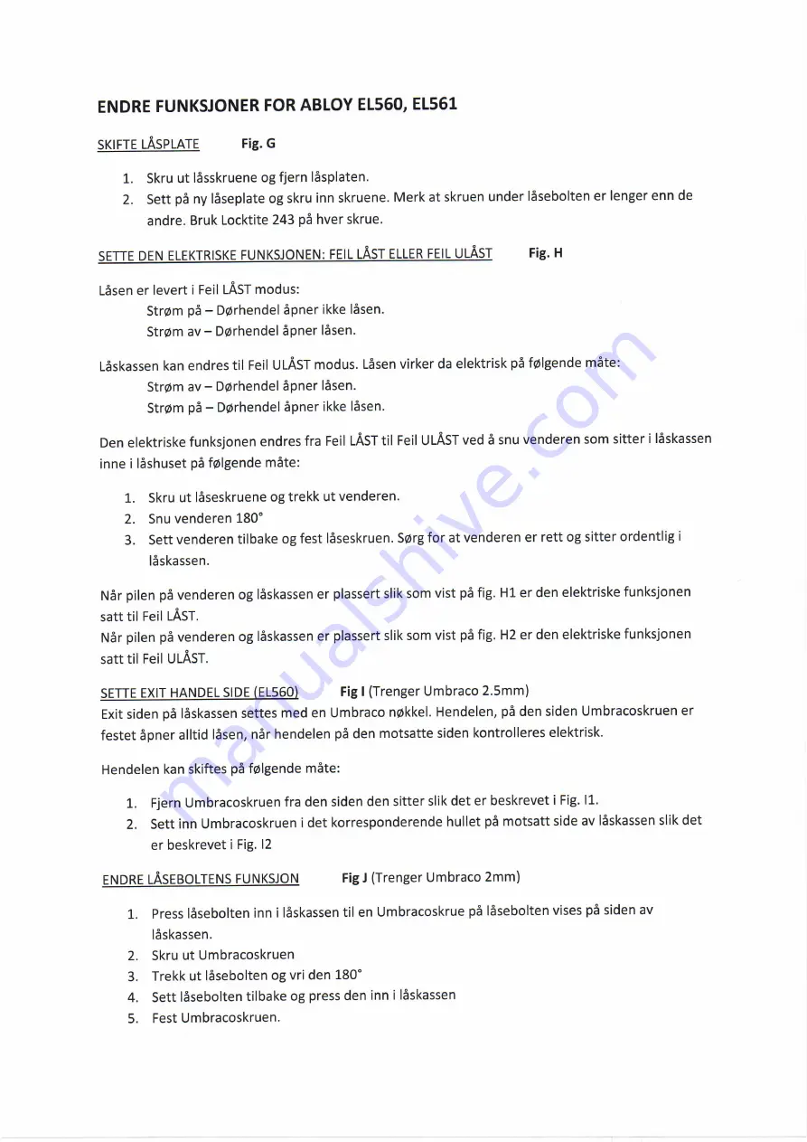 Abloy EL560 Quick Start Manual Download Page 1