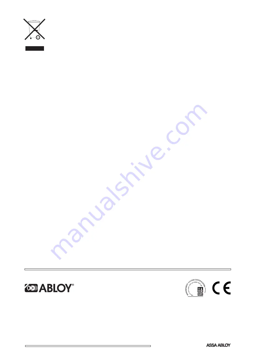 Abloy PE925 Manual Download Page 20