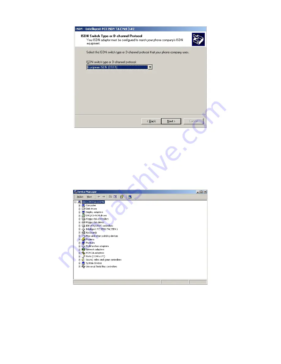 Abocom ISDN TA PCI Card PI128 Quick Setup Manual Download Page 4