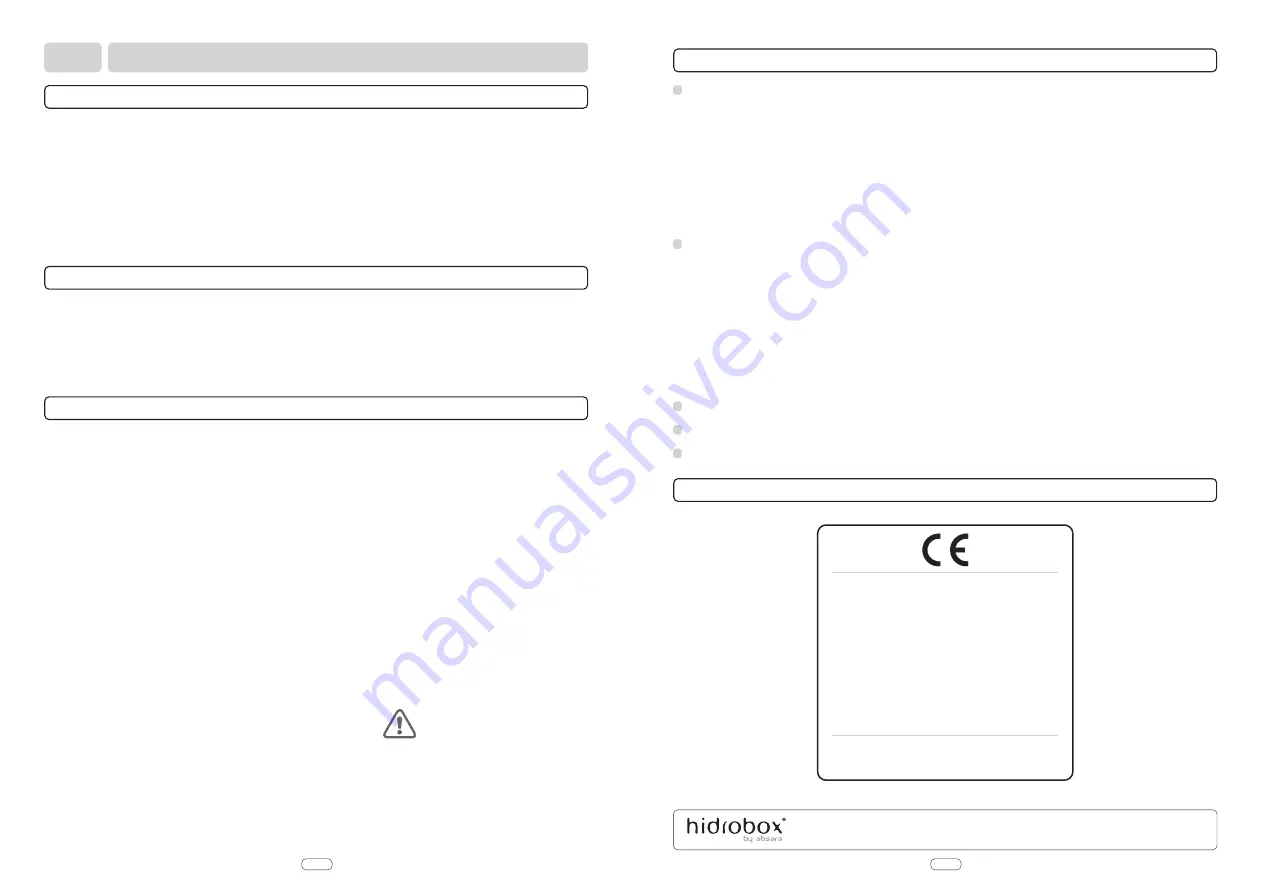 Absara HIDROBOX TWIN YR Installation And User Manual Download Page 6