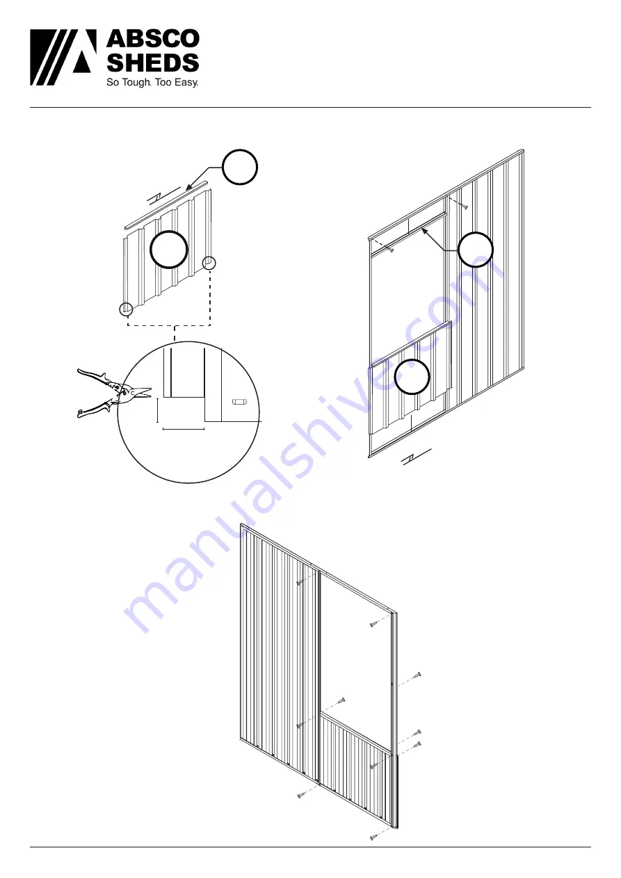 ABSCO SHEDS A23151GKFD Manual Download Page 12