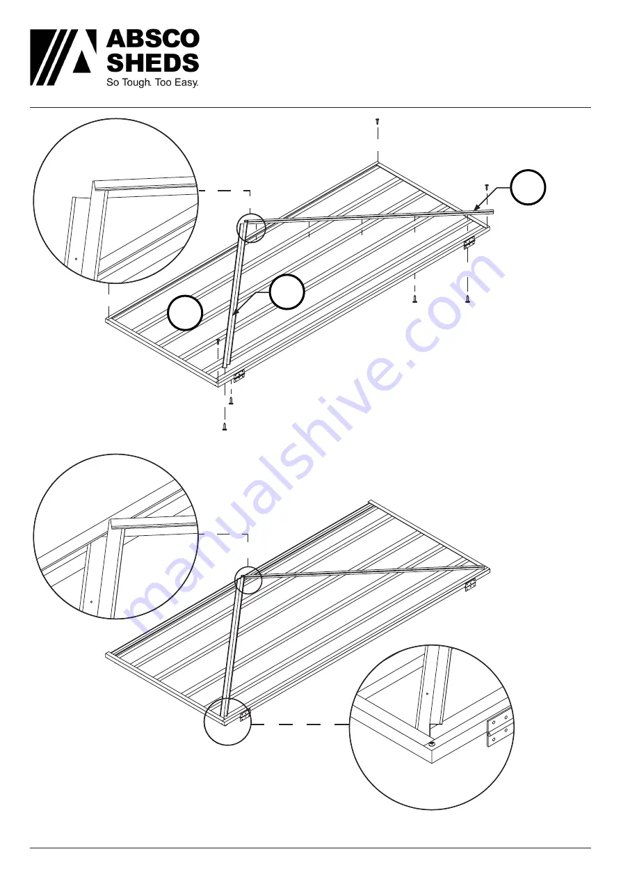 ABSCO SHEDS A23151GKFD Manual Download Page 16