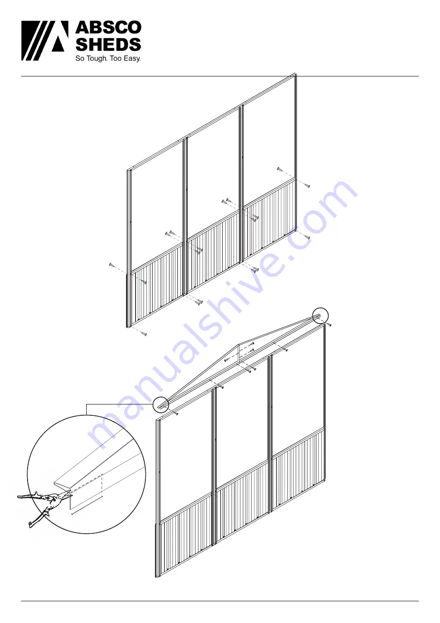 ABSCO SHEDS A23151GKFD Manual Download Page 20