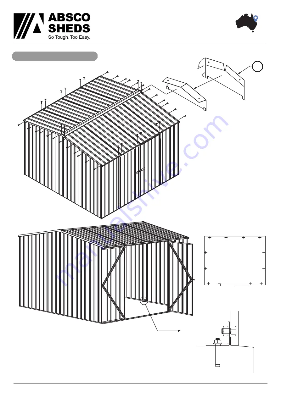 ABSCO SHEDS ABSCO PREMIER SHED Скачать руководство пользователя страница 20